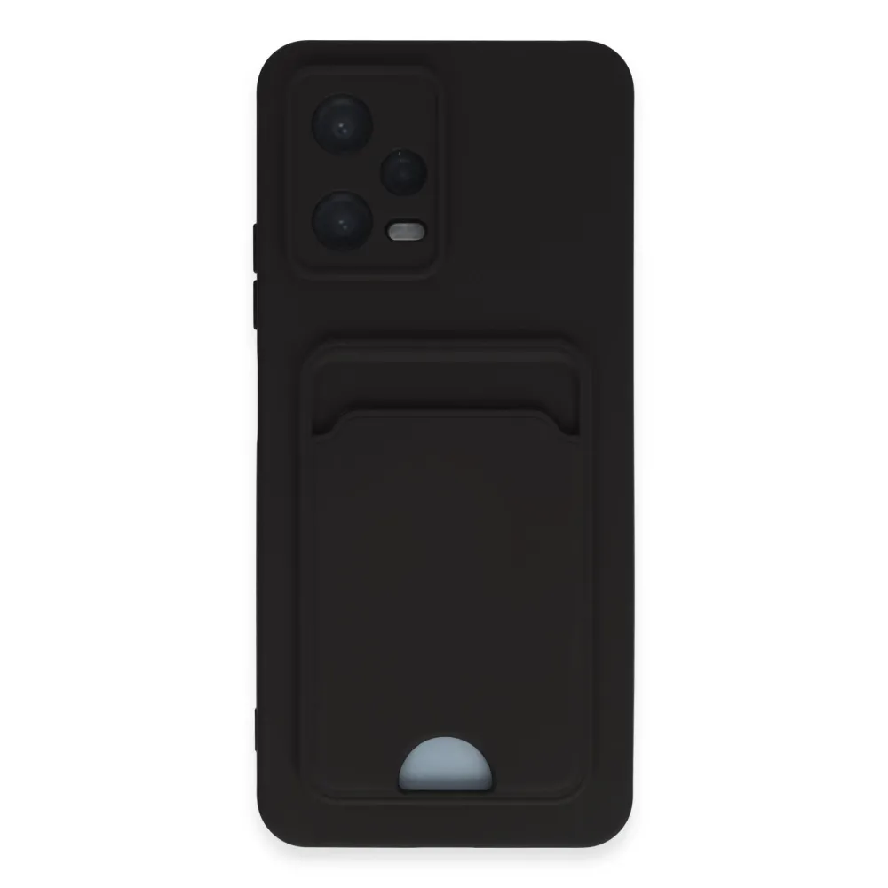 Newface Xiaomi Poco X5 5G Kılıf Kelvin Kartvizitli Silikon - Siyah