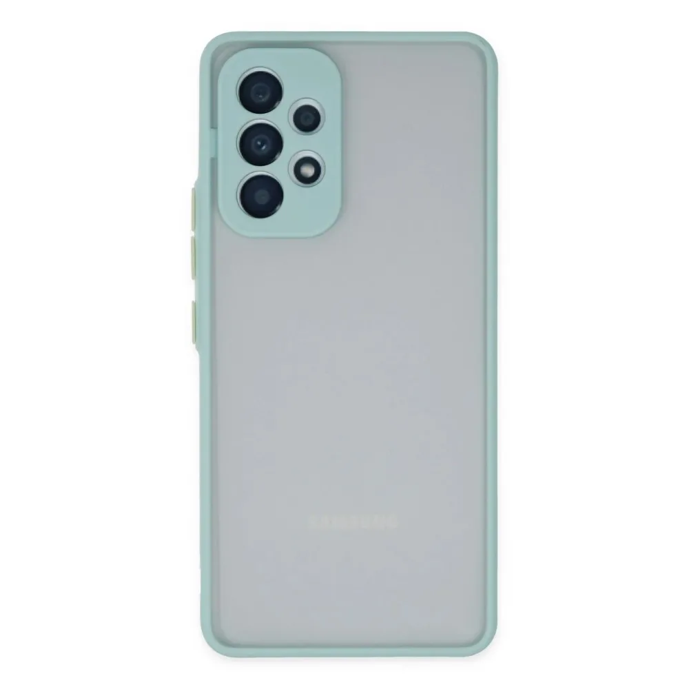 Newface Samsung Galaxy A13 4G Kılıf Montreal Silikon Kapak - Turkuaz