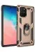 Newface Samsung Galaxy A91 / S10 Lite Kılıf Sofya Yüzüklü Silikon Kapak - Gold