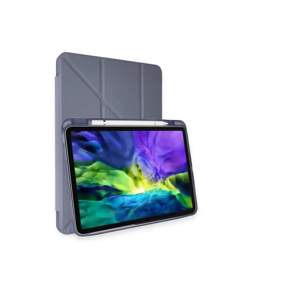 Newface Ipad Pro 11 (2021) Kılıf Kalemlikli Hugo Tablet Kılıfı - Lila