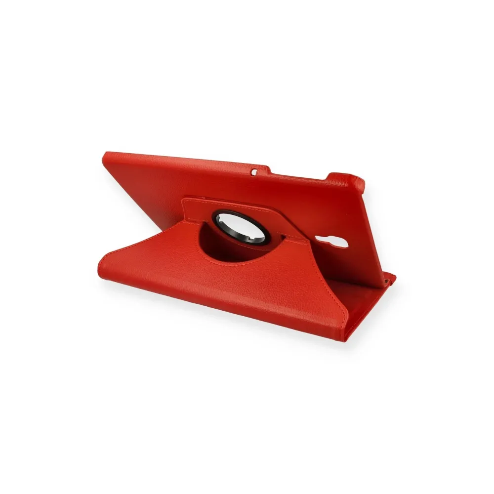 Newface Samsung Galaxy T590 Tab A 10.5 Kılıf 360 Tablet Deri Kılıf - Kırmızı