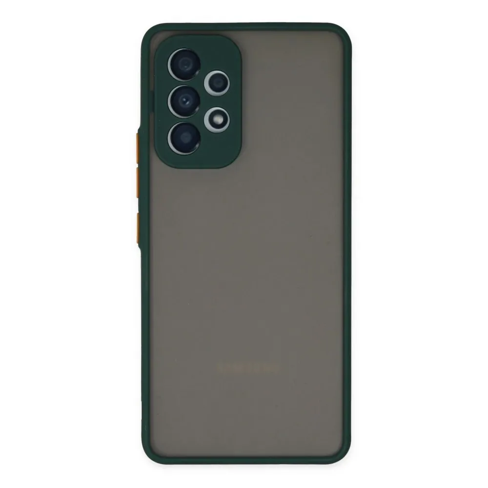Newface Samsung Galaxy A33 5G Kılıf Montreal Silikon Kapak - Yeşil