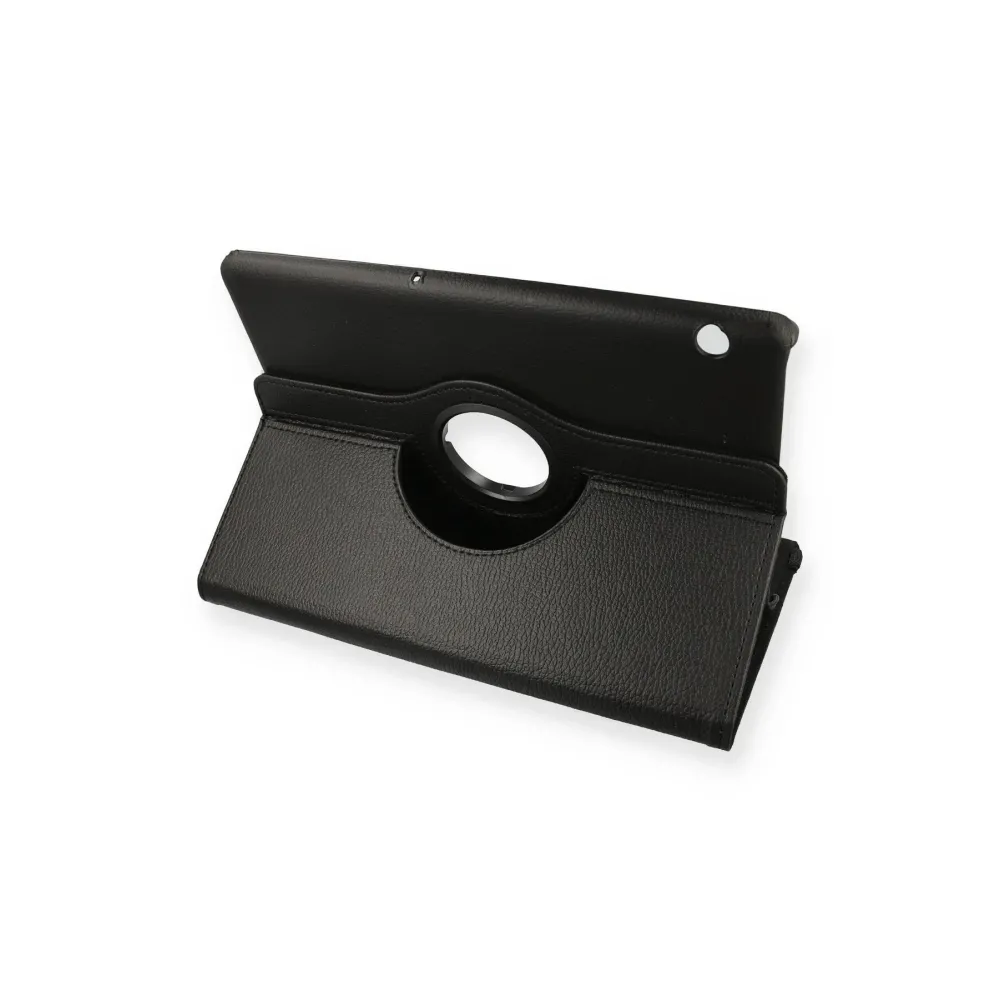 Newface Huawei MediaPad T5 10 Kılıf 360 Tablet Deri Kılıf - Siyah