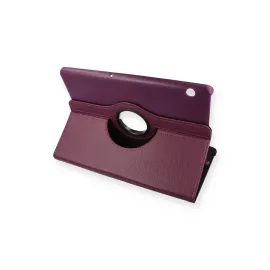 Newface Huawei MediaPad T5 10 Kılıf 360 Tablet Deri Kılıf - Mürdüm