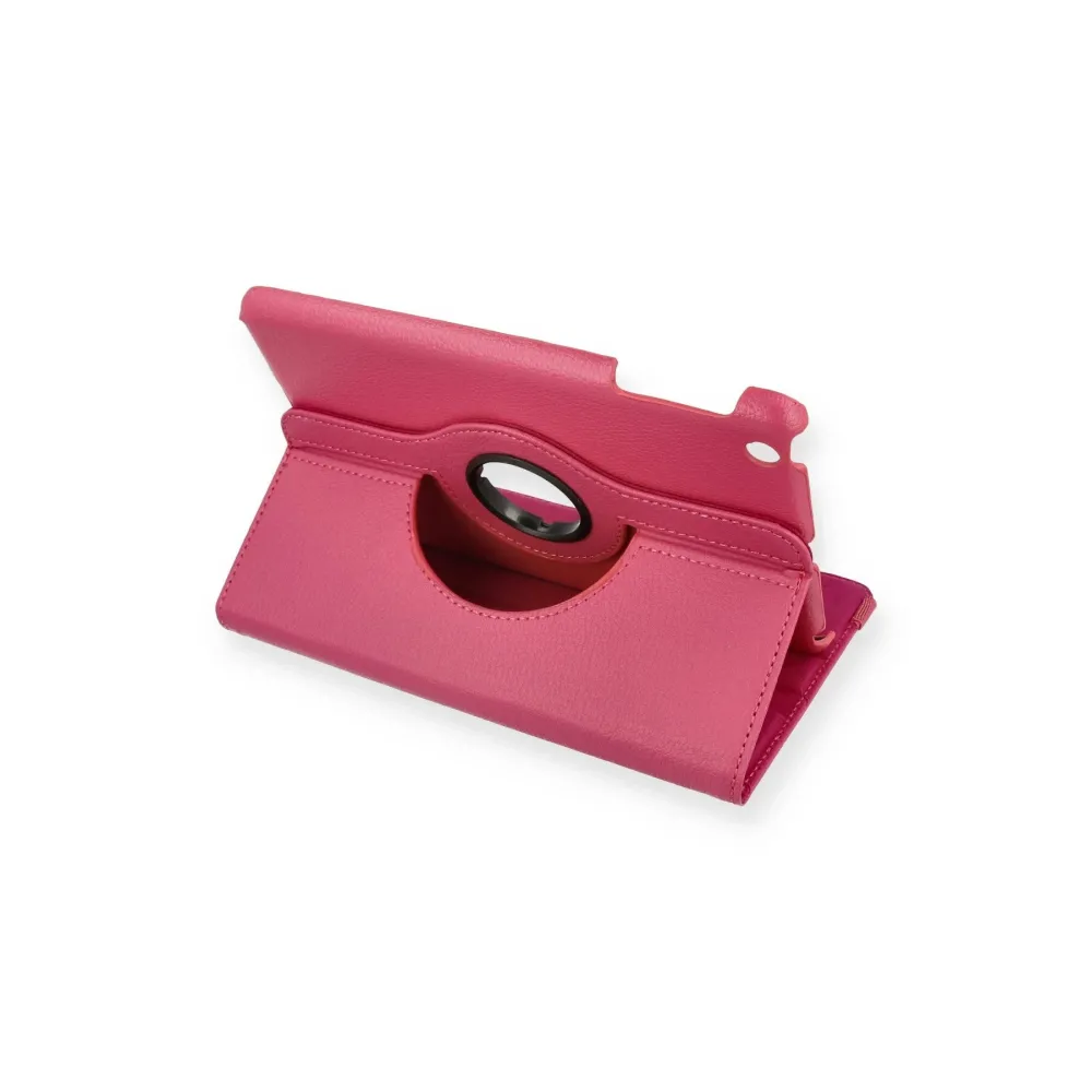 Newface iPad Mini 1 Kılıf 360 Tablet Deri Kılıf - Pembe