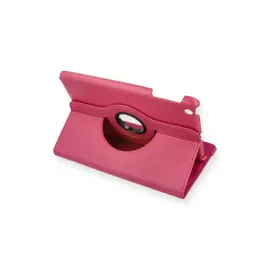 Newface iPad Mini 1 Kılıf 360 Tablet Deri Kılıf - Pembe