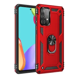 Newface Samsung Galaxy A33 5G Kılıf Sofya Yüzüklü Silikon Kapak - Kırmızı