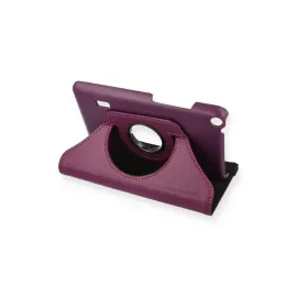 Newface Huawei MediaPad T3 7 Kılıf 360 Tablet Deri Kılıf - Mürdüm