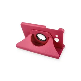 Newface Samsung Galaxy T280 Tab A 7 Kılıf 360 Tablet Deri Kılıf - Pembe