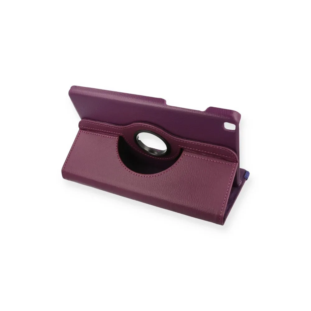 Newface Samsung Galaxy T290 Tab A 8 Kılıf 360 Tablet Deri Kılıf - Mürdüm