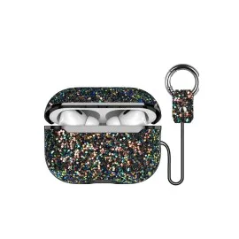 Onegif Airpods Pro 2 (2.nesil) Bright Simli Airpods Kapak - Siyah