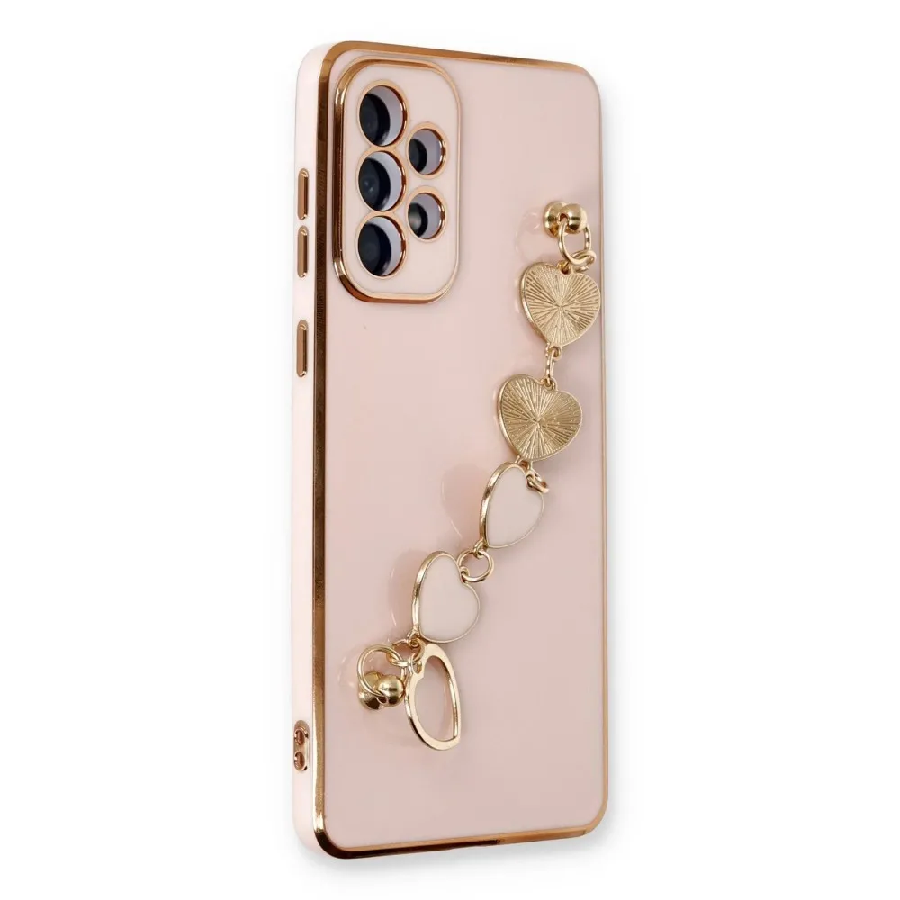Newface Samsung Galaxy A33 5G Kılıf Esila Silikon - Pudra