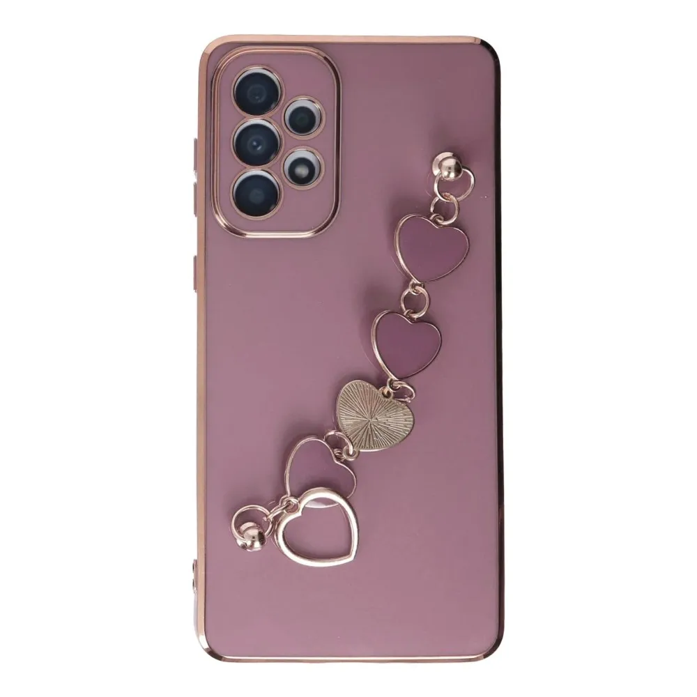 Newface Samsung Galaxy A33 5G Kılıf Esila Silikon - Mor