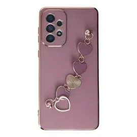 Newface Samsung Galaxy A33 5G Kılıf Esila Silikon - Mor