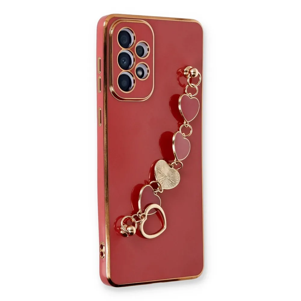 Newface Samsung Galaxy A53 5G Kılıf Esila Silikon - Kırmızı