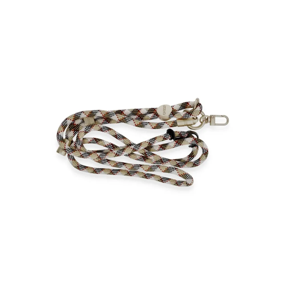 Onegif JE Desenli Boyun Askısı - Kahverengi