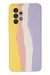 Newface Samsung Galaxy A53 5G Kılıf Ebruli Lansman Silikon - Sarı-Mavi