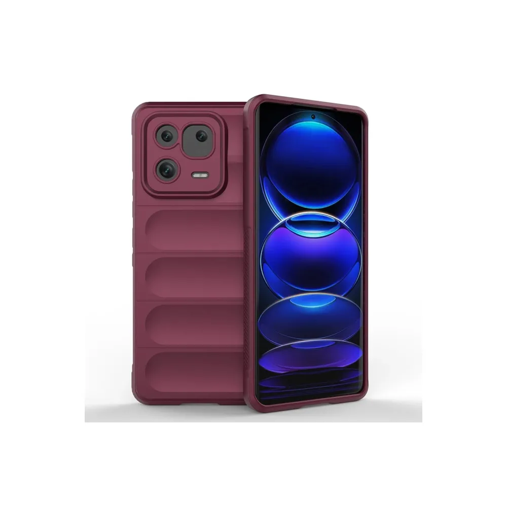 Newface Xiaomi Mi 13 Kılıf Optimum Silikon - Bordo
