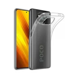 Newface Xiaomi Pocophone X3 Kılıf Lüx Şeffaf Silikon