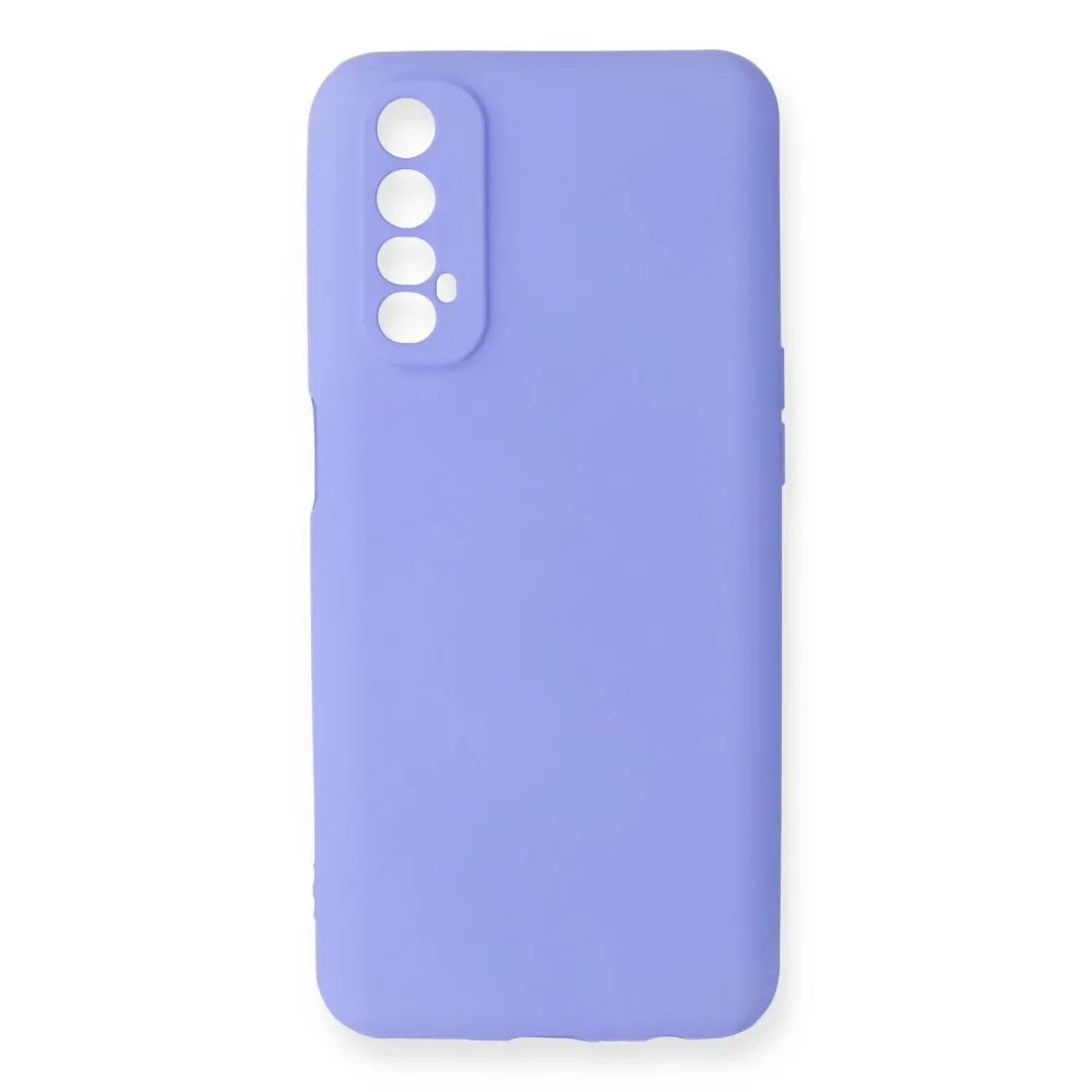 Newface Realme 7 Kılıf First Silikon - Lila
