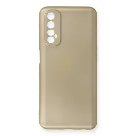 Newface Realme 7 Kılıf First Silikon - Gold