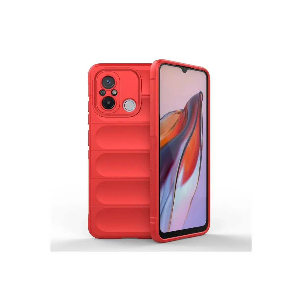 Newface Xiaomi Redmi 12C Kılıf Optimum Silikon - Kırmızı