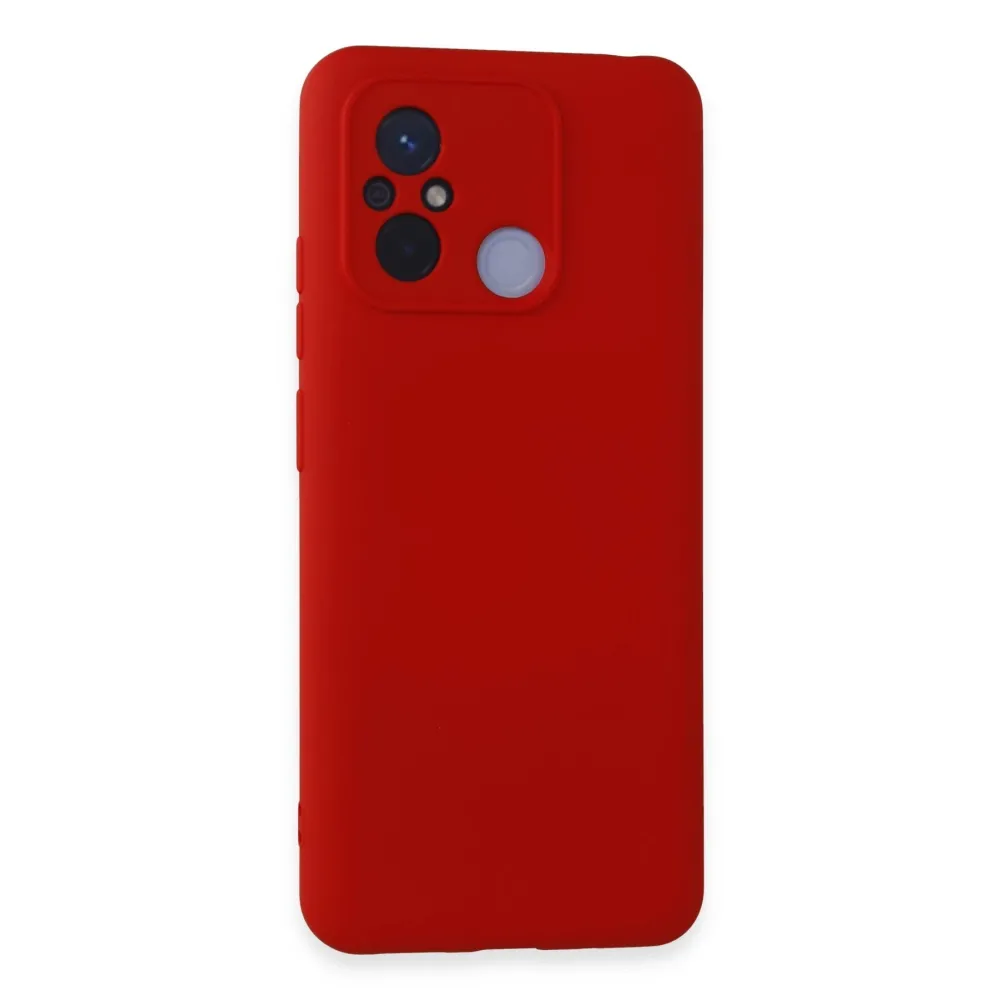 Newface Xiaomi Redmi 12C Kılıf Nano Içi Kadife Silikon - Kırmızı