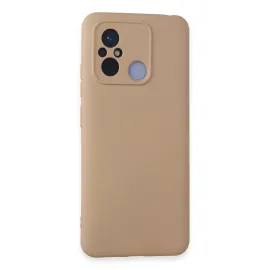 Newface Xiaomi Redmi 12C Kılıf Nano Içi Kadife Silikon - Pudra