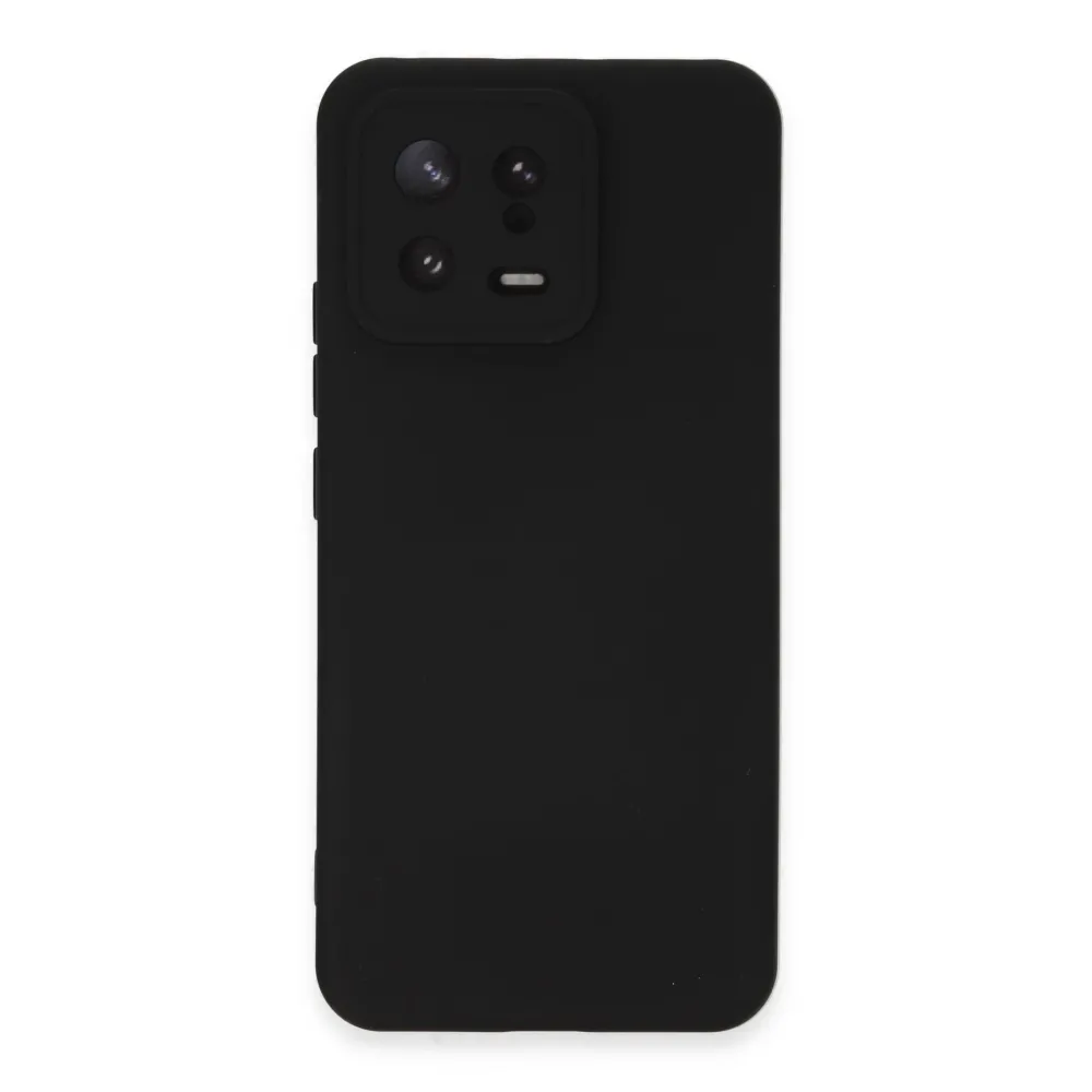 Newface Xiaomi Mi 13 Kılıf Nano Içi Kadife Silikon - Siyah