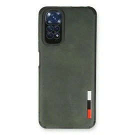Newface Xiaomi Redmi Note 11 Kılıf Loop Deri Silikon - Yeşil