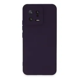 Newface Xiaomi Mi 13 Kılıf Nano Içi Kadife Silikon - Mor