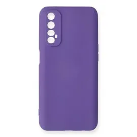 Newface Realme 7 Kılıf Nano Içi Kadife Silikon - Mor