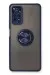 Newface Xiaomi Redmi Note 11 Pro Kılıf Montreal Yüzüklü Silikon Kapak - Lacivert