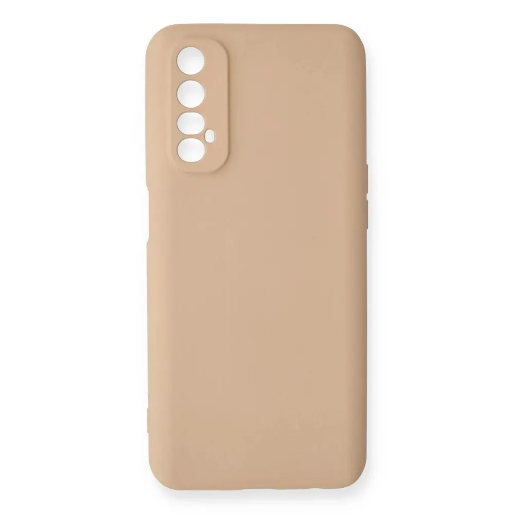 Newface Realme 7 Kılıf Nano Içi Kadife Silikon - Pudra