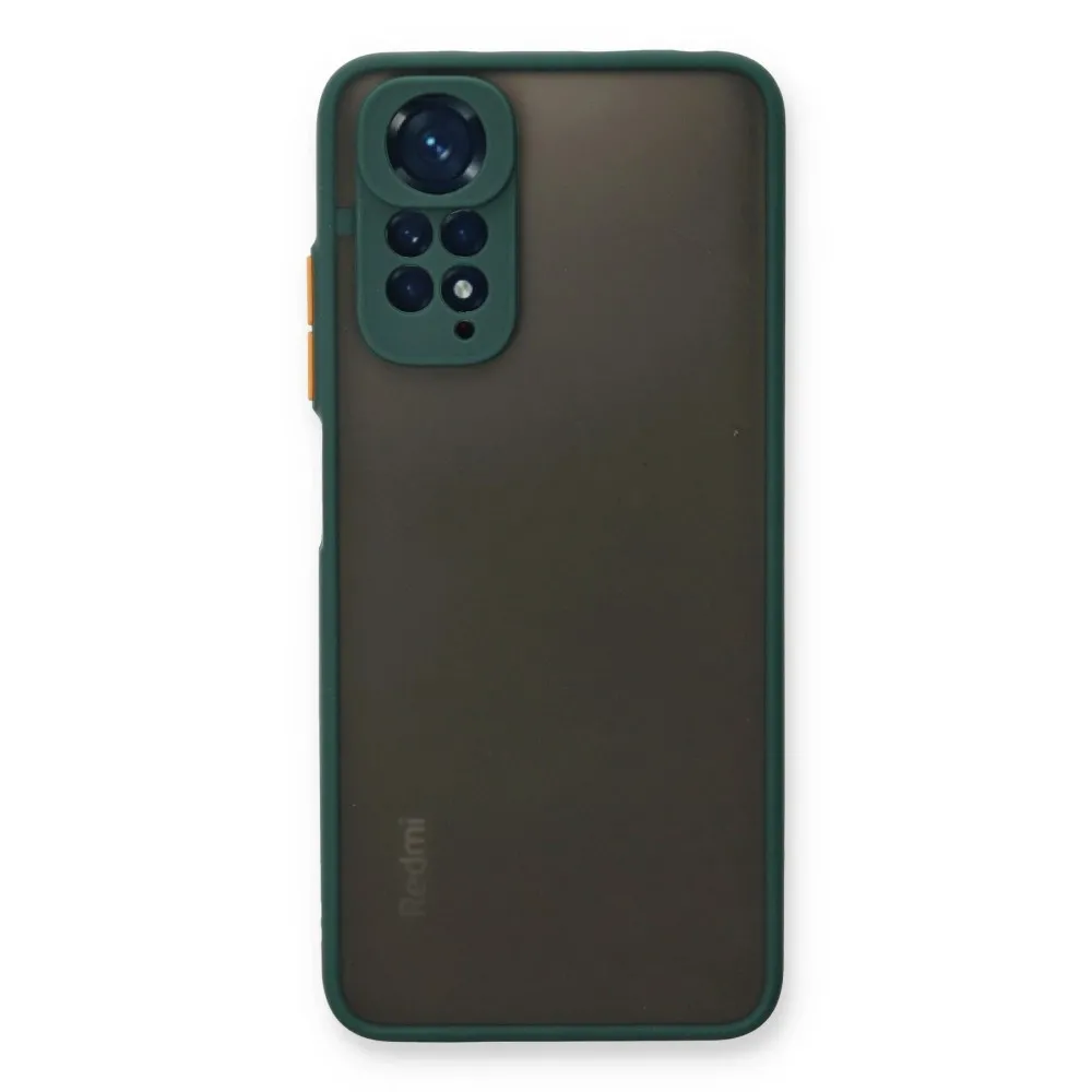 Newface Xiaomi Redmi Note 11 Kılıf Montreal Silikon Kapak - Yeşil