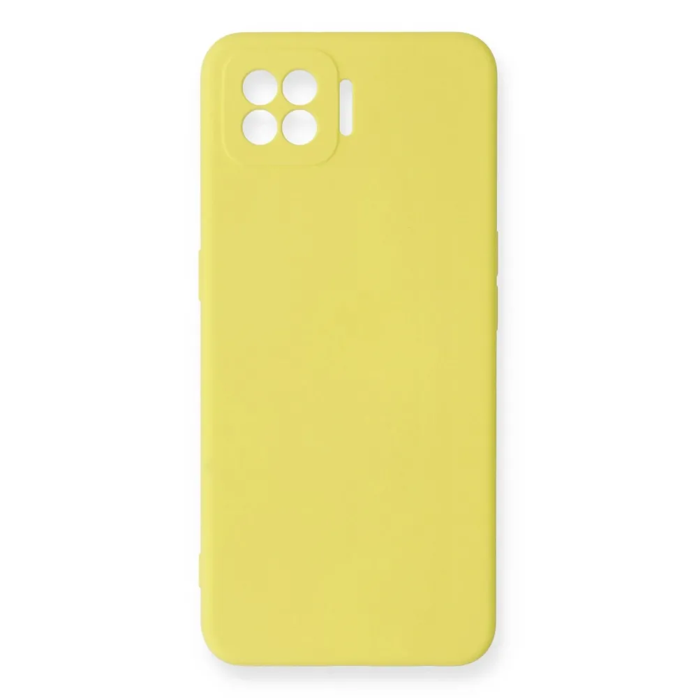 Newface Oppo A73 Kılıf Nano Içi Kadife Silikon - Sarı