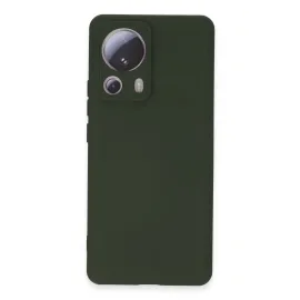 Newface Xiaomi Mi 13 Lite Kılıf Nano Içi Kadife Silikon - Koyu Yeşil