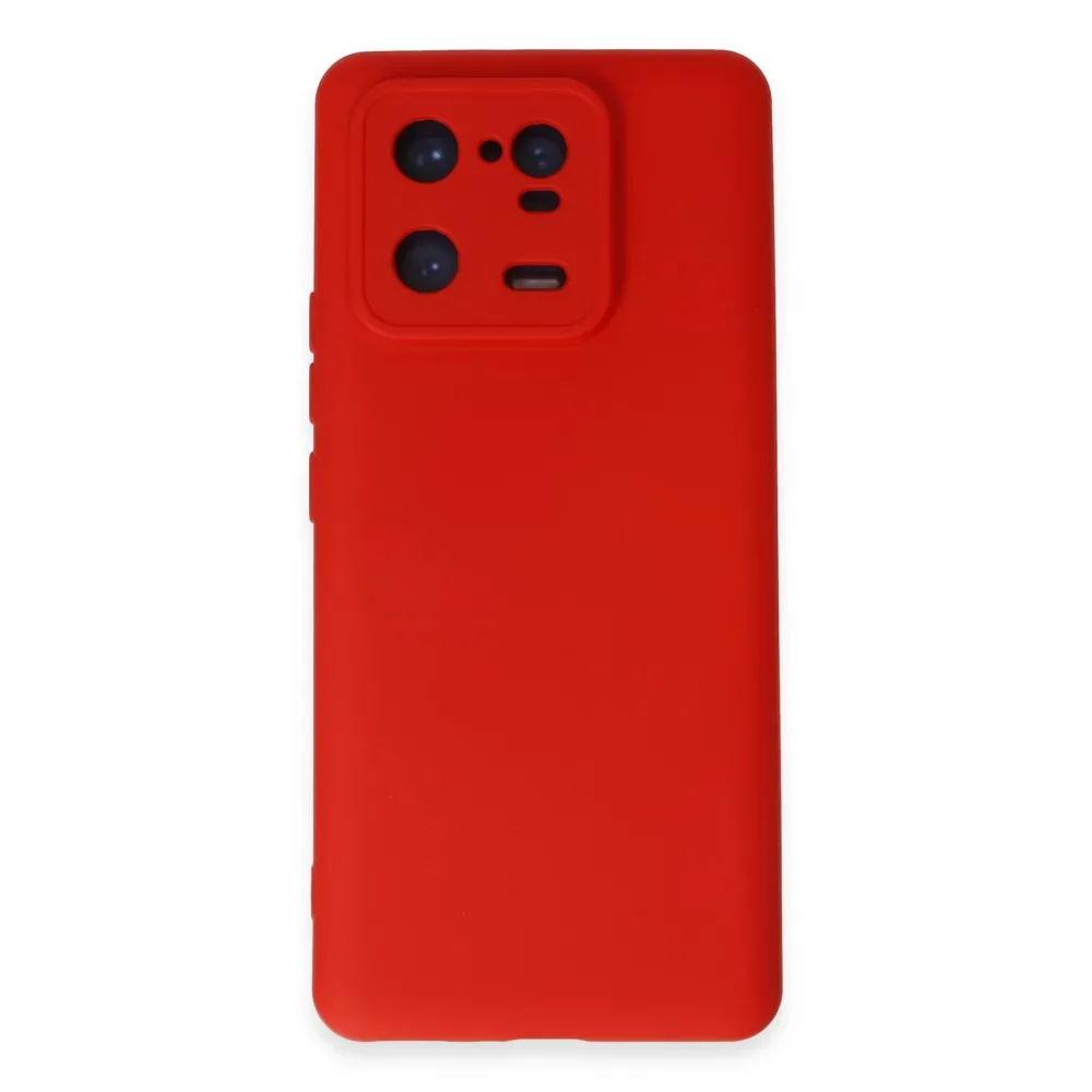 Newface Xiaomi Mi 13 Pro Kılıf Nano Içi Kadife Silikon - Kırmızı