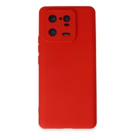 Newface Xiaomi Mi 13 Pro Kılıf Nano Içi Kadife Silikon - Kırmızı
