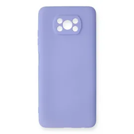 Newface Xiaomi Pocophone X3 Kılıf Nano Içi Kadife Silikon - Lila