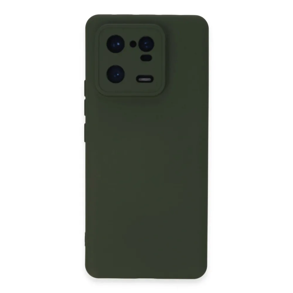 Newface Xiaomi Mi 13 Pro Kılıf Nano Içi Kadife Silikon - Koyu Yeşil