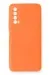 Newface Huawei P Smart 2021 Kılıf Nano içi Kadife Silikon - Turuncu