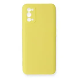 Newface Realme 7 Pro Kılıf Nano Içi Kadife Silikon - Sarı