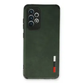 Newface Samsung Galaxy A73 5G Kılıf Loop Deri Silikon - Yeşil