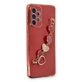 Newface Samsung Galaxy A73 5G Kılıf Esila Silikon - Kırmızı