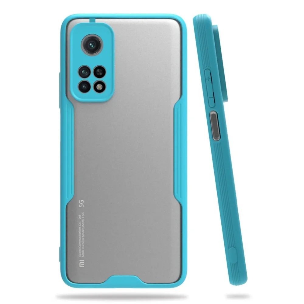 Newface Xiaomi Mi 10T Pro Kılıf Platin Silikon - Mavi
