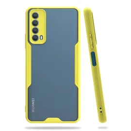 Newface Huawei P Smart 2021 Kılıf Platin Silikon - Sarı