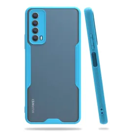 Newface Huawei P Smart 2021 Kılıf Platin Silikon - Mavi