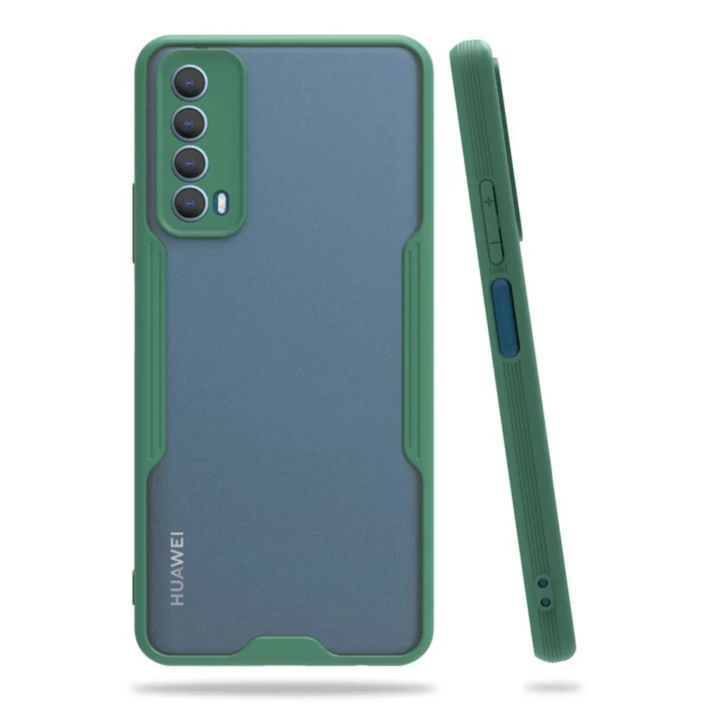 Newface Huawei P Smart 2021 Kılıf Platin Silikon - Yeşil