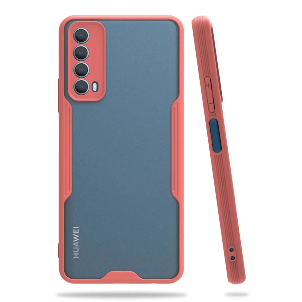 Newface Huawei P Smart 2021 Kılıf Platin Silikon - Pembe